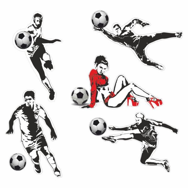 Наклейка футболист