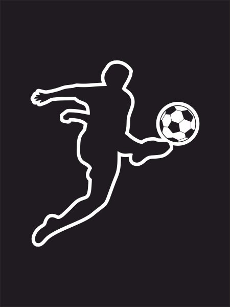 Футбол с наклейками.