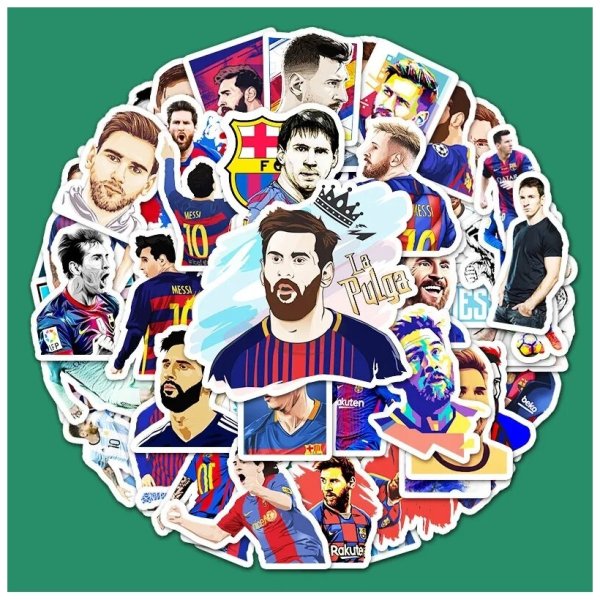 Наклейки на авто футболист с мячом