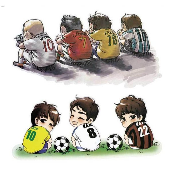 Трафарет футболиста