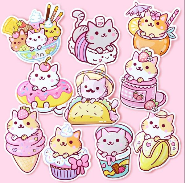 Кавайные Стикеры