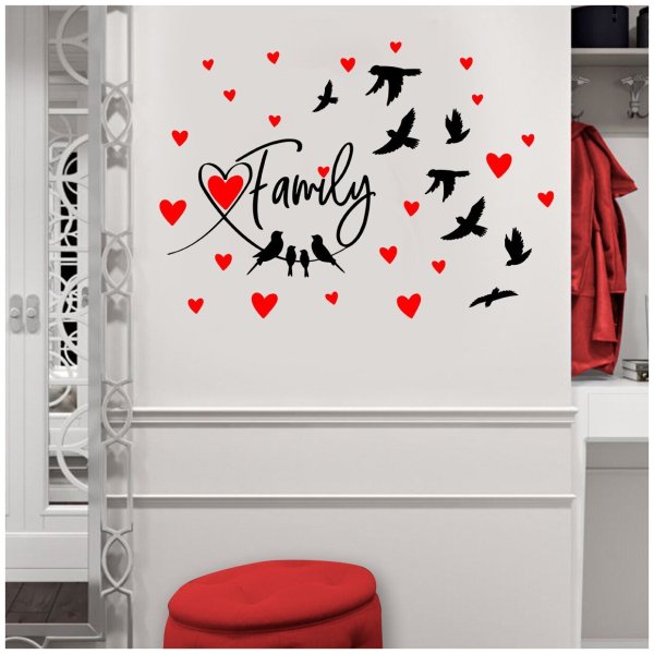 Наклейка на стену банановые листья