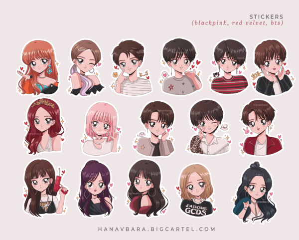Стикеры кпоп блэкпинк