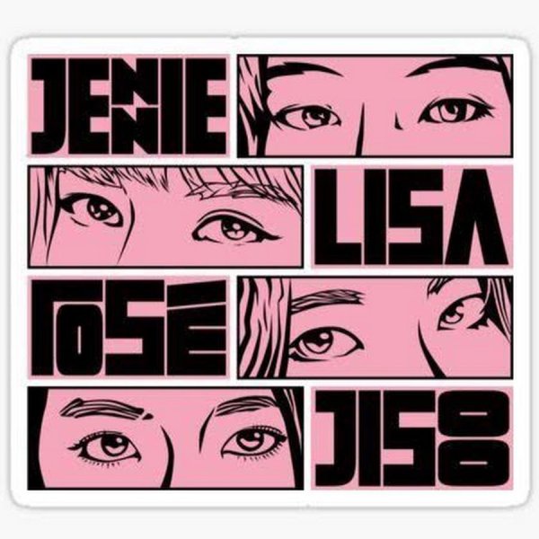 Блэк Пинк Стикеры