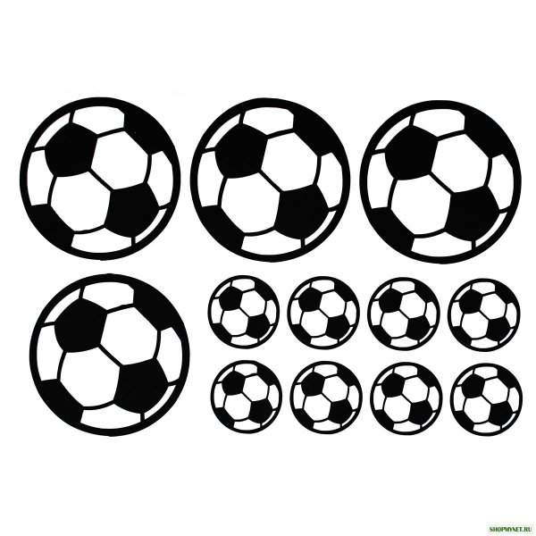 Футбол с наклейками.