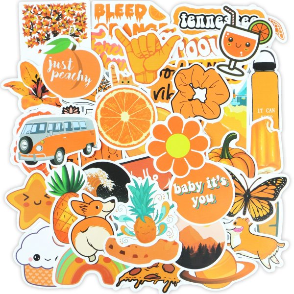 Стикеры оранжевого цвета