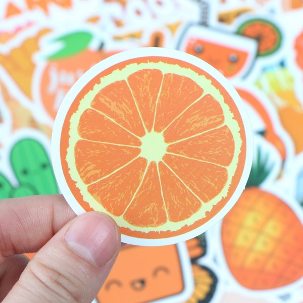 Наклейки оранжевого цвета