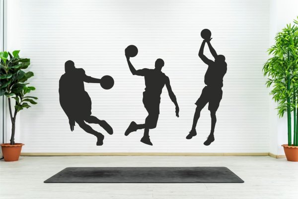 Наклейка спорт на черном