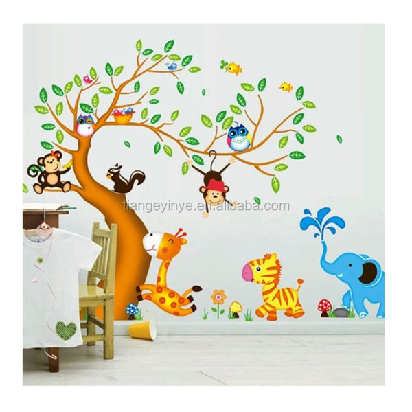 Декорирование стен в детском саду