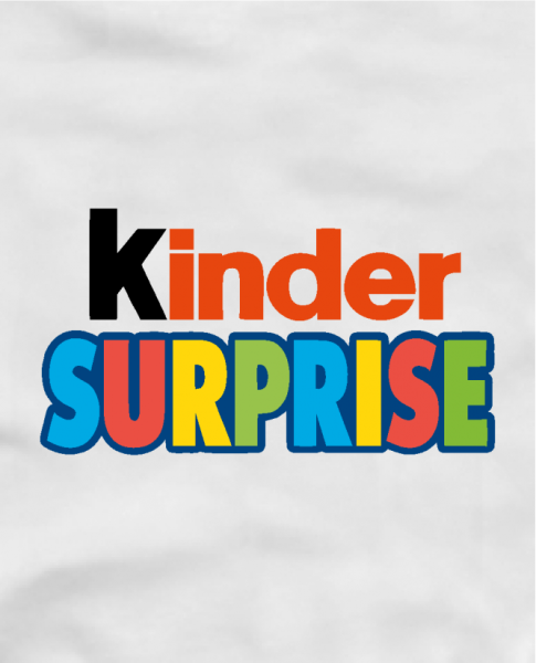 Киндер на черном фоне