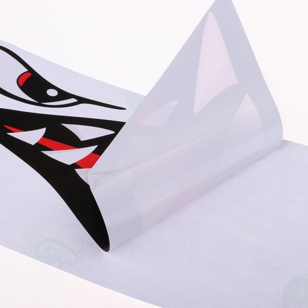 Наклейка на пиь байк виде акулы