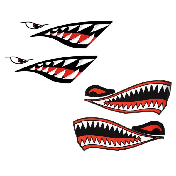 Наклейка зубы акулы