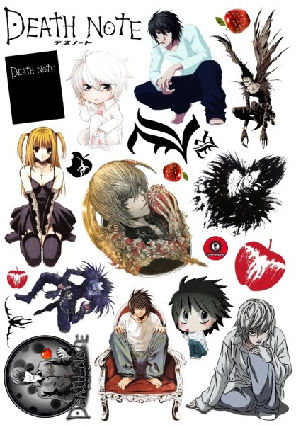 Стикеры тетрадь смерти