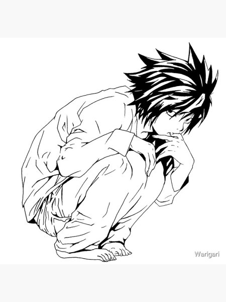 Рюк тетрадь смерти стикер