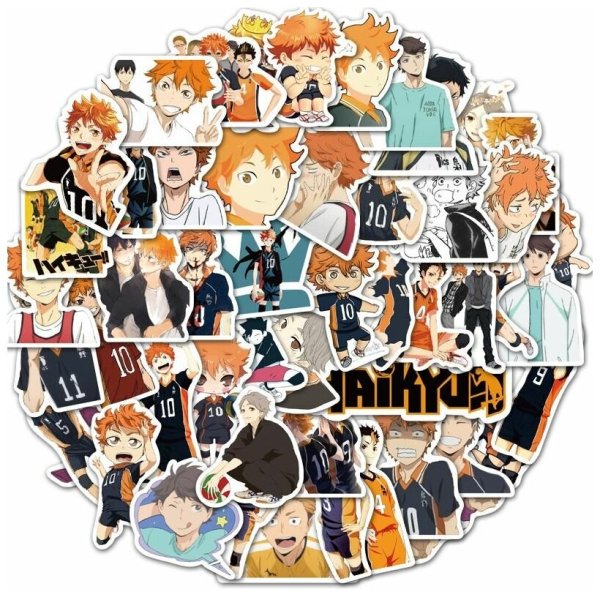 Волейбол аниме Стикеры хайкью