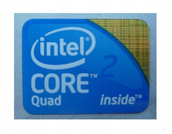 Intel Core 2 Quad inside наклейка