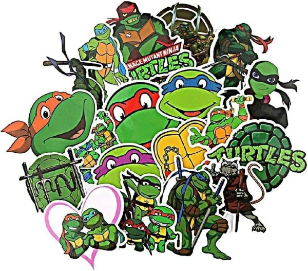 Наклейки Черепашки ниндзя