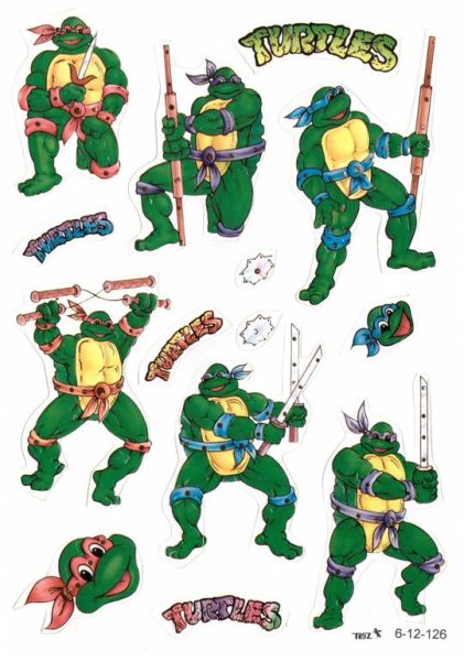 Стикеры Черепашки ниндзя