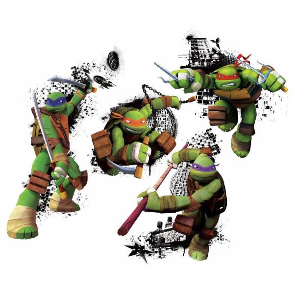 Наклейка на стену Черепашки ниндзя