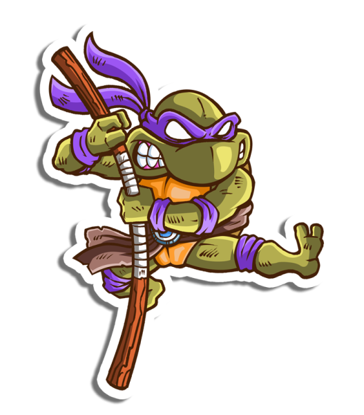 Наклейки на авто Черепашки ниндзя