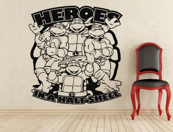 Наклейки Черепашки ниндзя