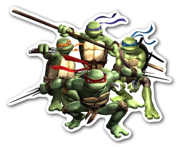 Наклейки Черепашки ниндзя Никелодеон