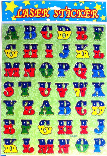 Наклейки "алфавит английский"