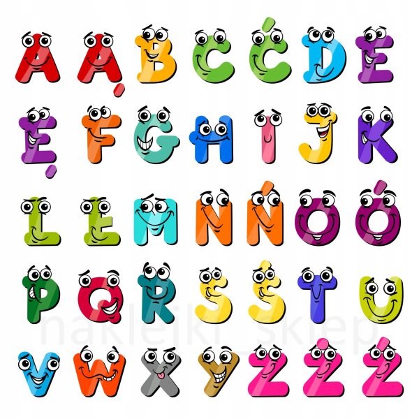 Алфавит с наклейками