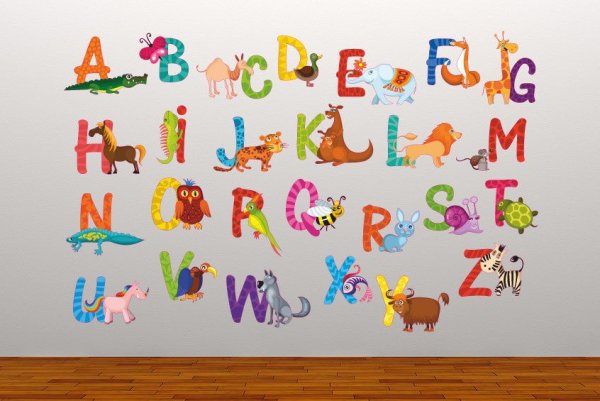 Английский алфавит с животными