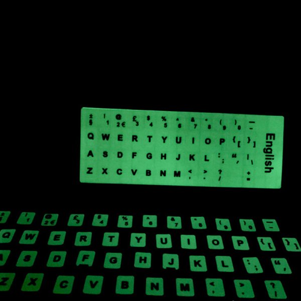 Наклейки на клавиатуру люминесцентные