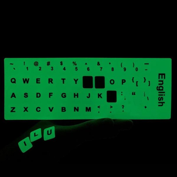 Фосфорные наклейки на клавиатуру