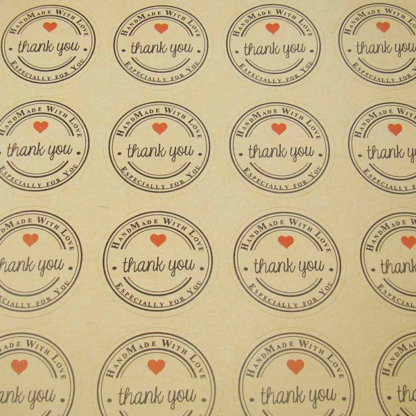 Наклейки на крафт бумаге