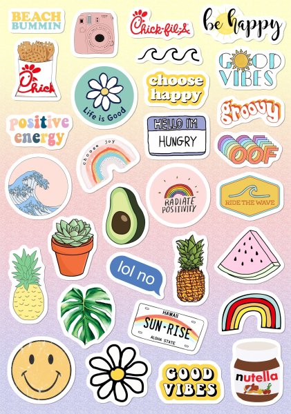 Красивые наклейки