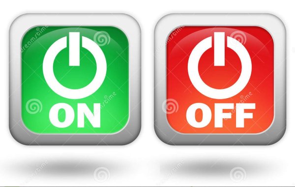 Знак вкл откл