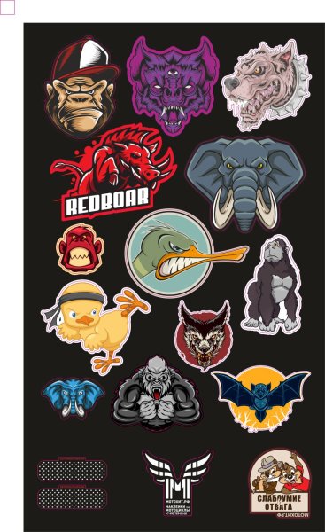 МОТОХИТ РФ наклейки