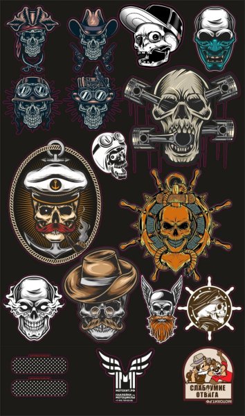 МОТОХИТ наклейки Москва