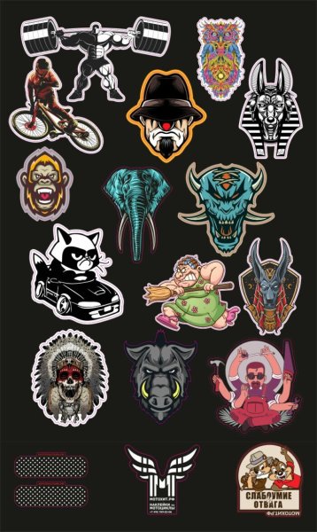 МОТОХИТ наклейки Москва