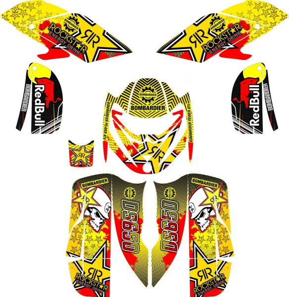 Наклейки на мотоцикл Sherco