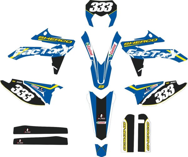 Sherco se 300 наклейки