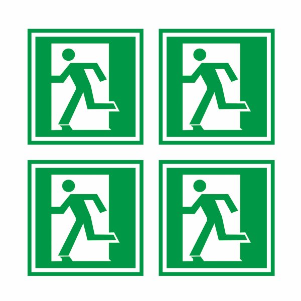 Табличка выход зеленая