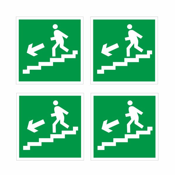 Наклейка вход выход