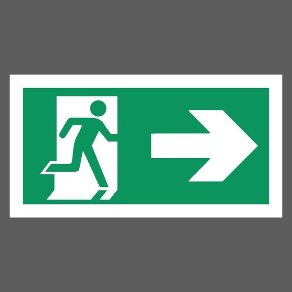 Направление к эвакуационному выходу налево е04
