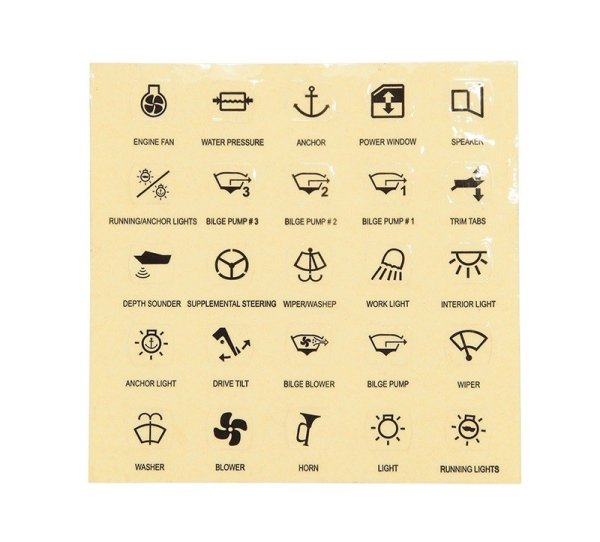 Знаки на кнопках панели автомобиля