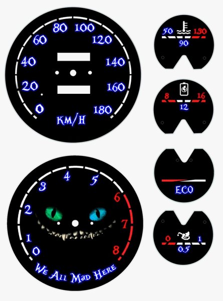 Накладки на приборную панель ВАЗ 2107 инжектор