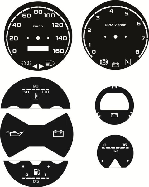 Шкалы приборов ВАЗ 2105