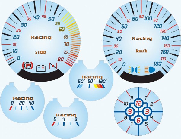 Шкала приборов ВАЗ 2106 спидометра