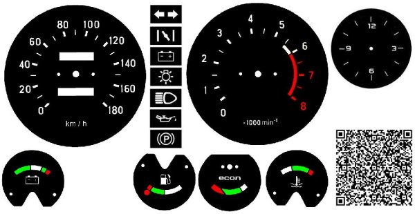 Шкалы приборной панели ВАЗ 2107