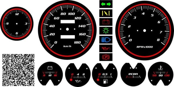 Шкалы приборной панели ВАЗ 2107