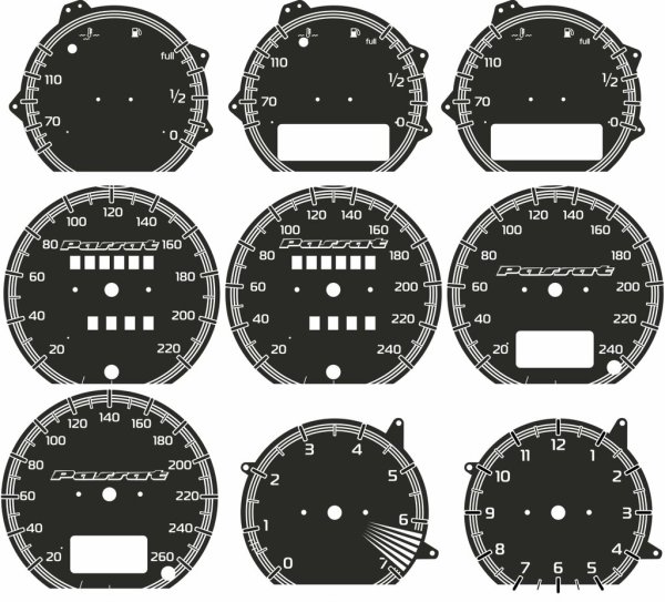 Шкала приборов Passat b4