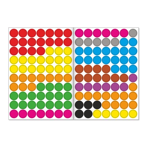 Многоразовые наклейки кружочки